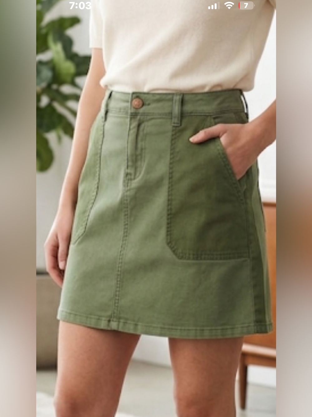 Vineyard Vines Green Mini Skirt Size 2 Preppy Classic Patch Pocket